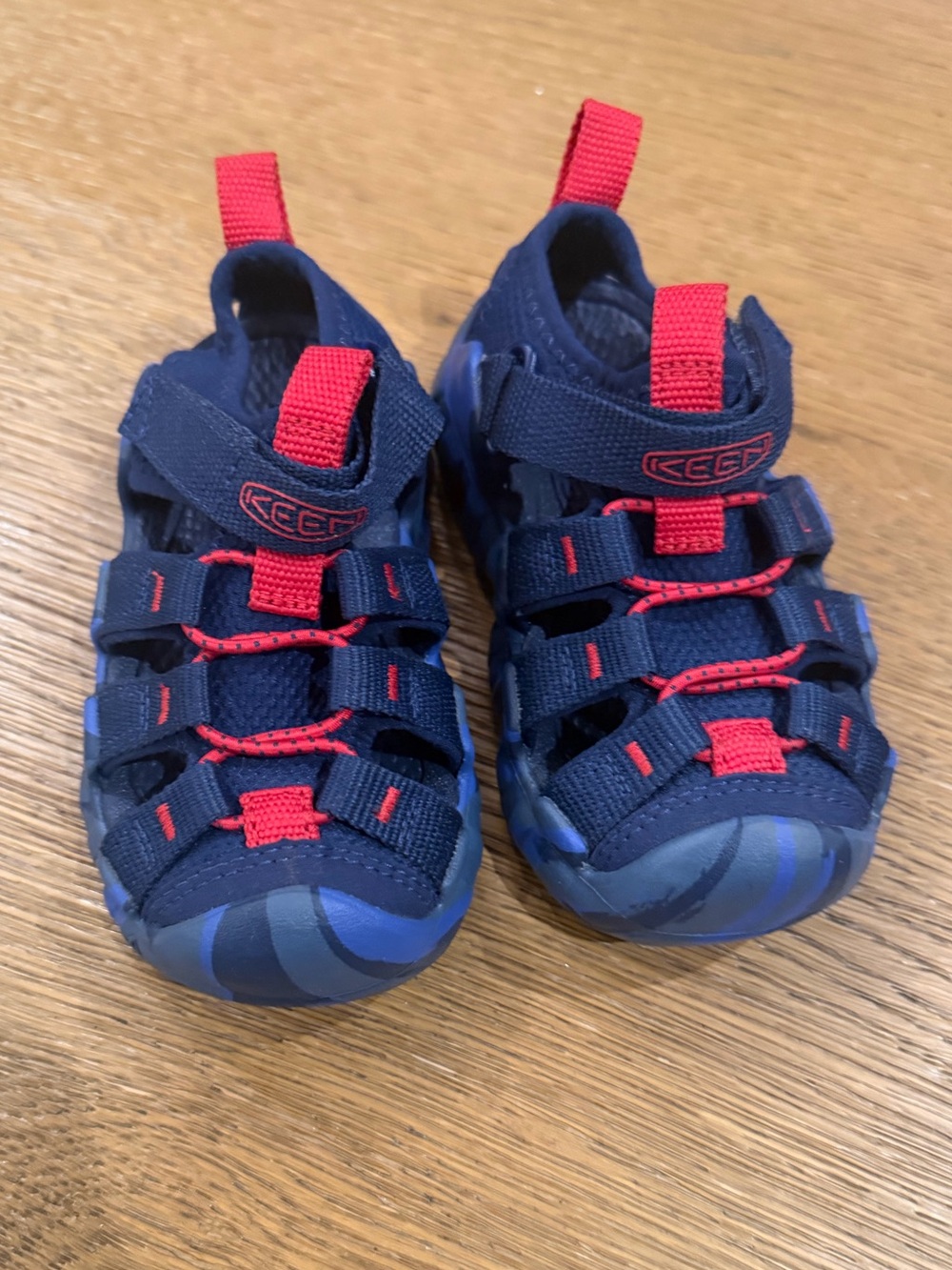 KEEN Toddler Hyperport H2 Navy & Red Closed-Toe Sport Sandals